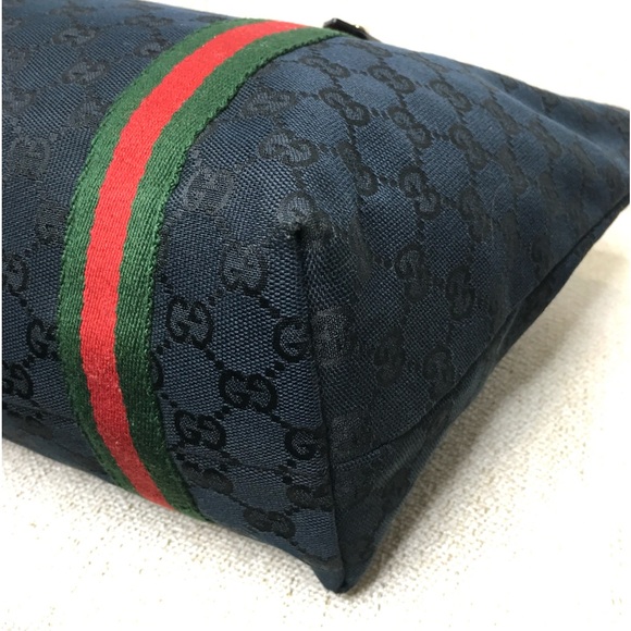 Authentic Gucci Sherry Line tote black monogram canvas - Picture 14 of 15